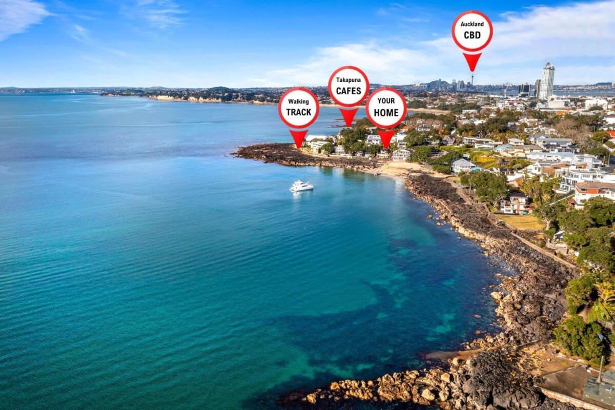 Takapuna Beachfront W Stunning Views Auckland Exteriör bild